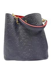 Louis Vuitton NeoNoe MM Embossed Monogram Empreinte Marine Rouge